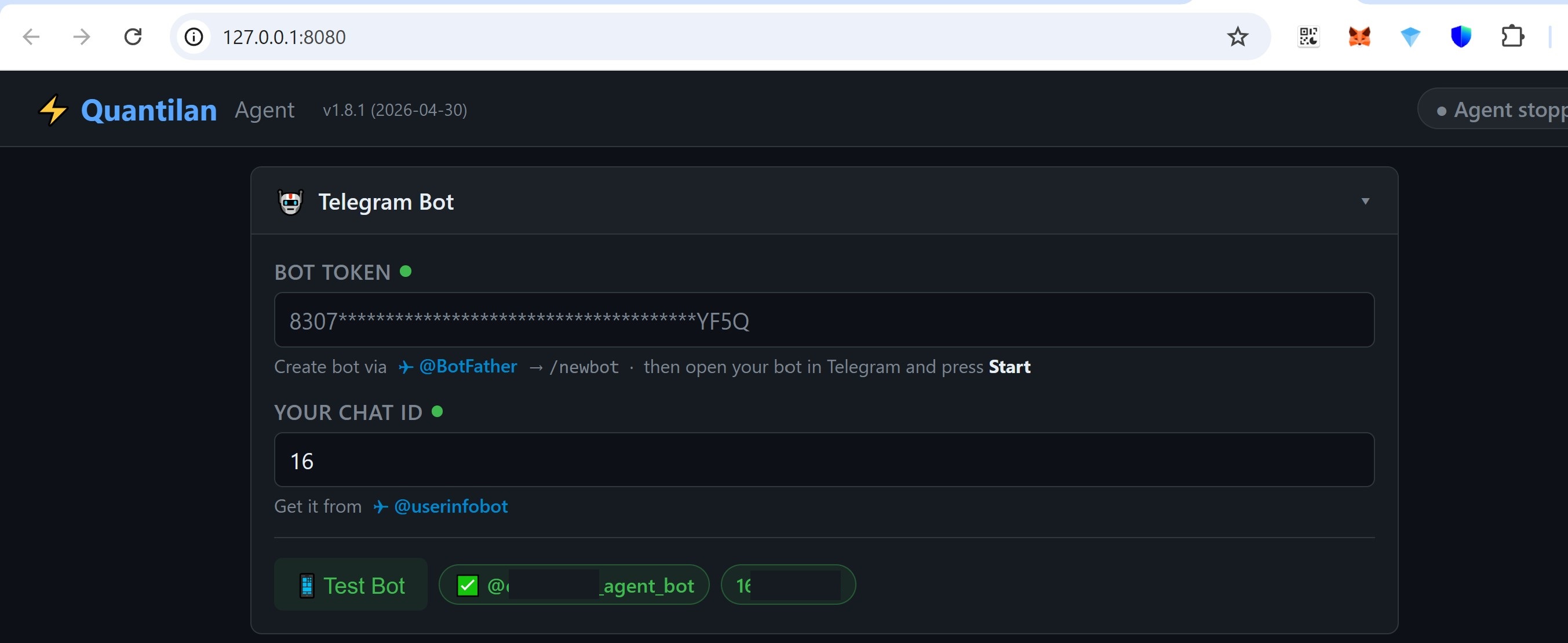 Settings detail