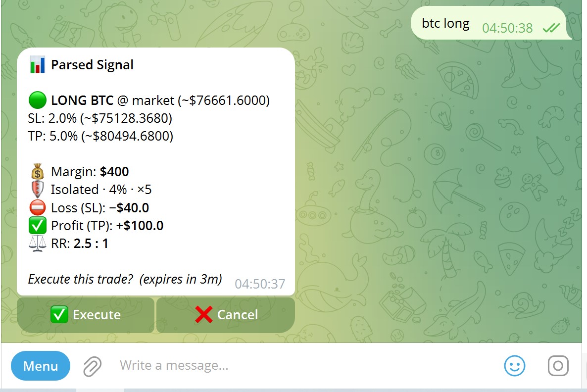 Telegram screenshot