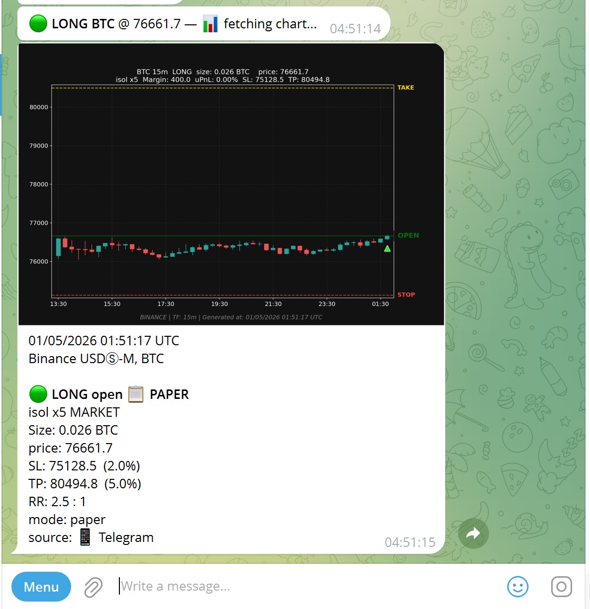 Telegram screenshot