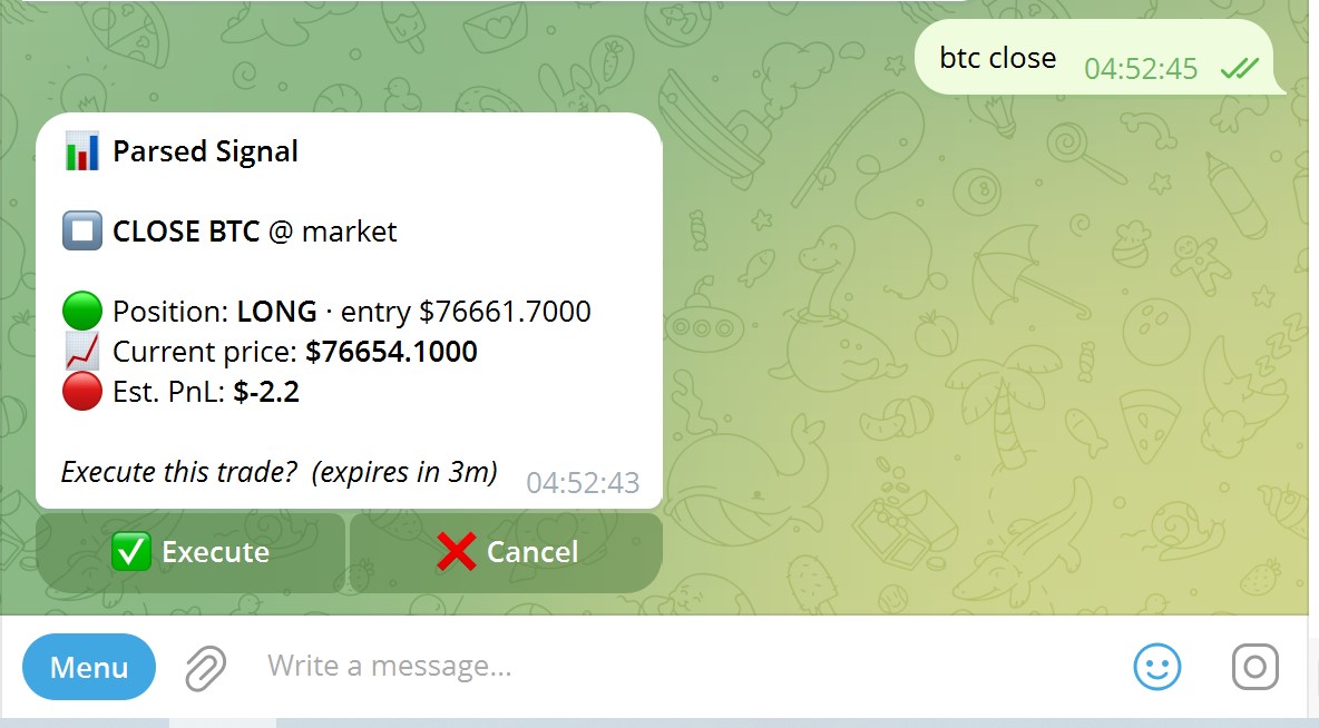 Telegram screenshot