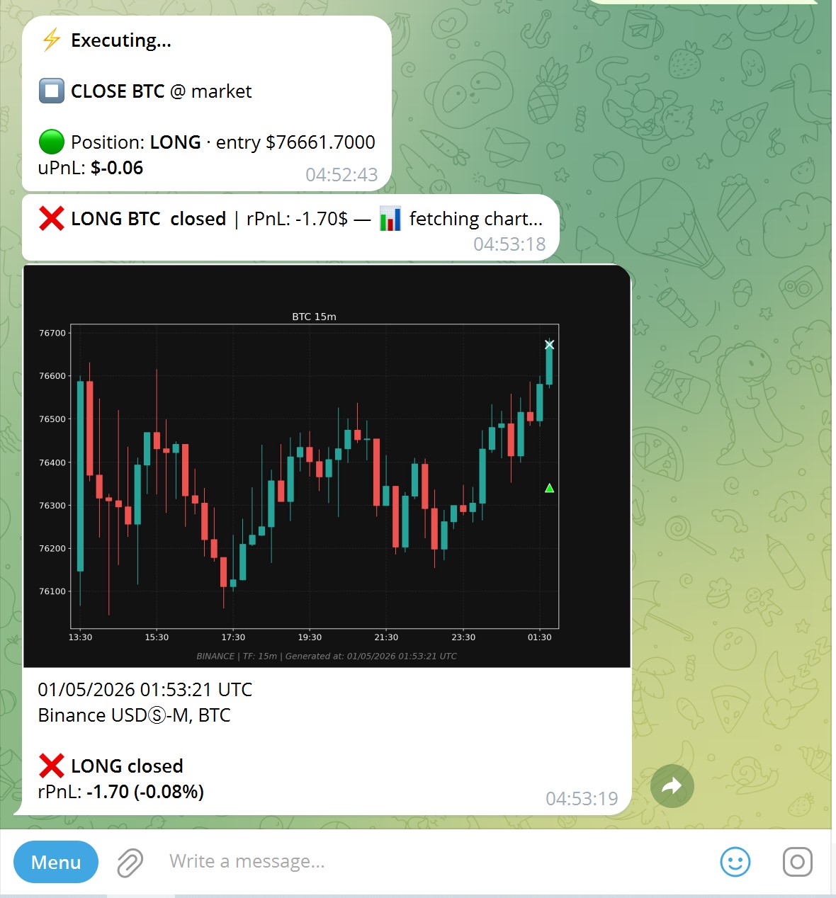 Telegram screenshot