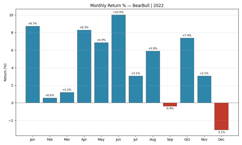 BearBull 2022 Monthly Returns